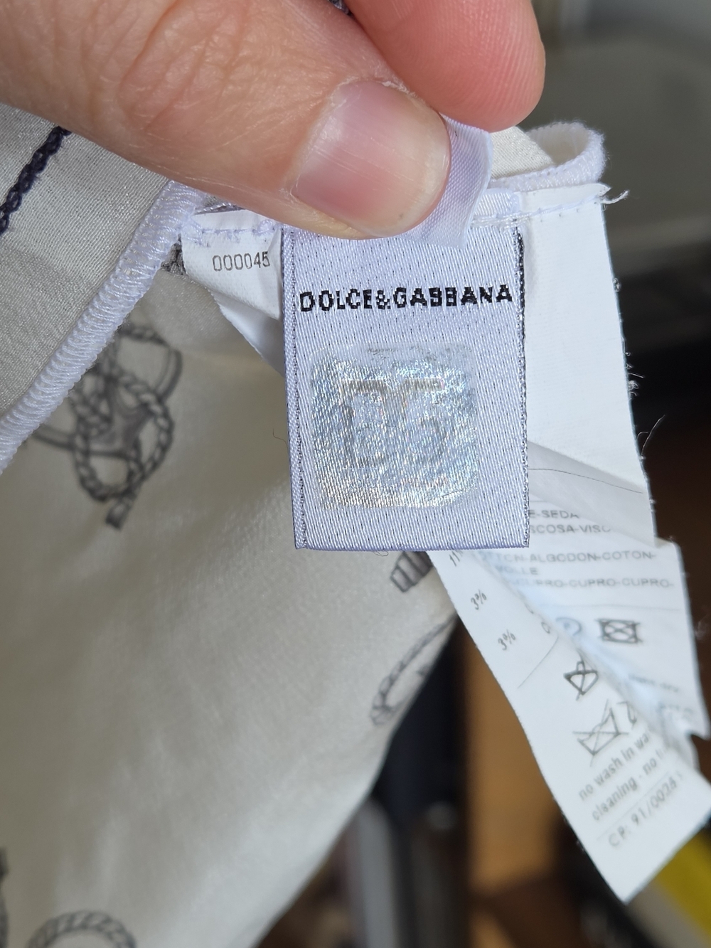 Dolce & Gabbana Nautical-Print Silk Racerback Tank - Picture 10 of 12